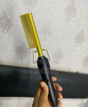 Gold Ceramic High Heat Professional Heat Comb Straightener