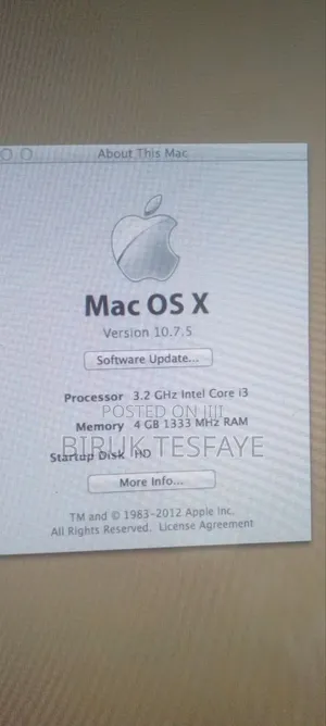 Desktop Computer Apple iMac 12GB Intel Core I3 HDD 1T