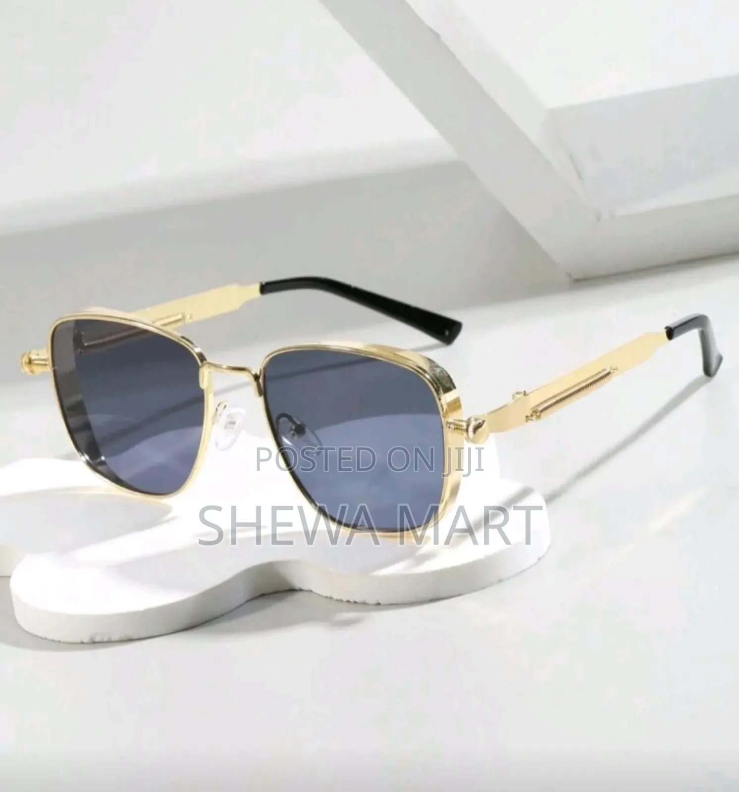 Men Square Frame Fashionable Glasses for Outdoor Travel Casual Shades