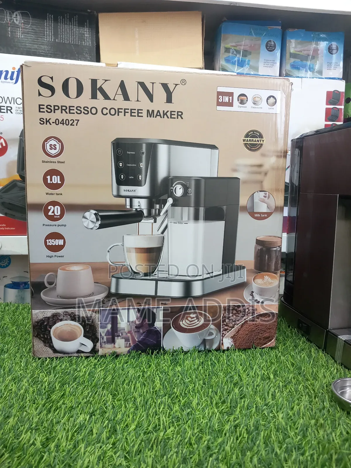 Sokany 3-in-1 Automatic Espresso Machine