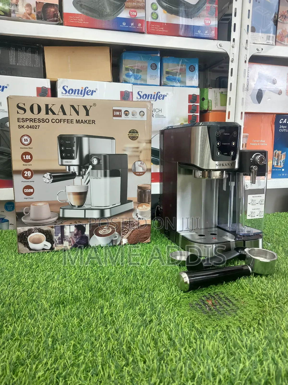 Sokany 3-in-1 Automatic Espresso Machine