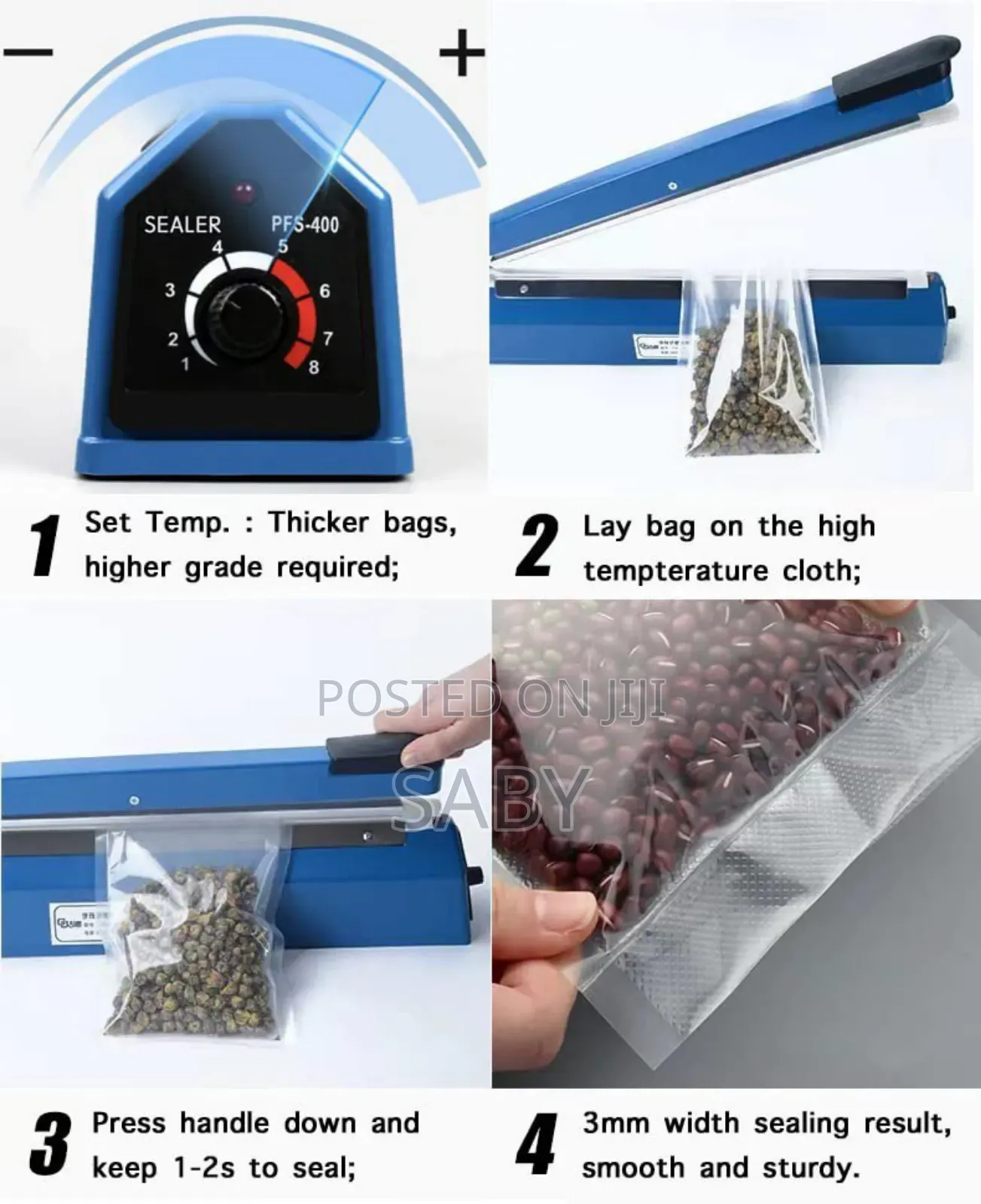 Impulse Sealer ትልቁ 40cm