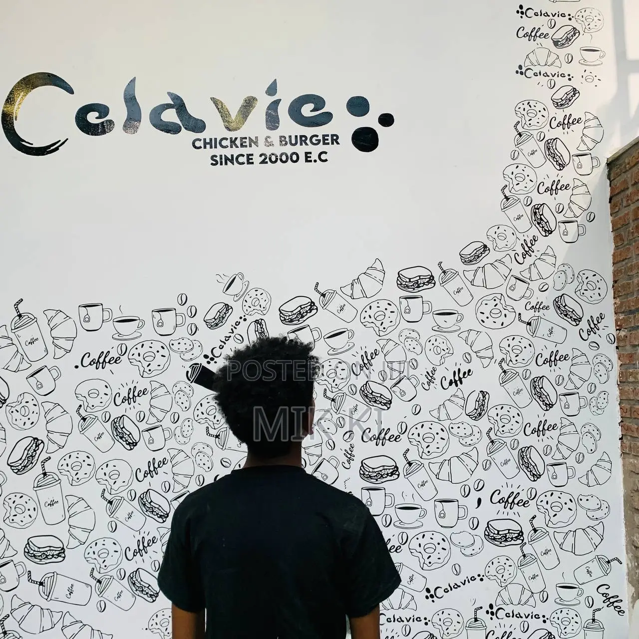 Wall Sticker for Cafe