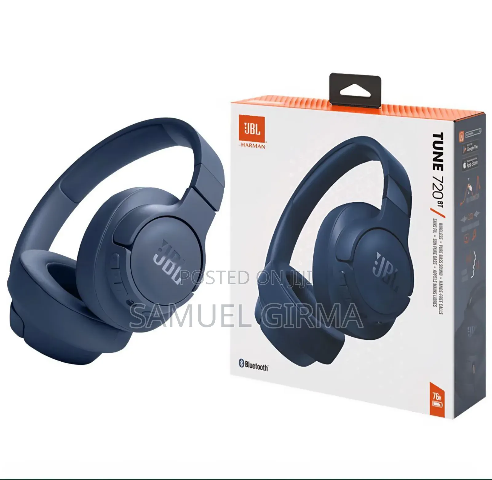 የድምፅ ጥራቱ አስገራሚ JBL Tune 720bt Headphones 
 High-Quality