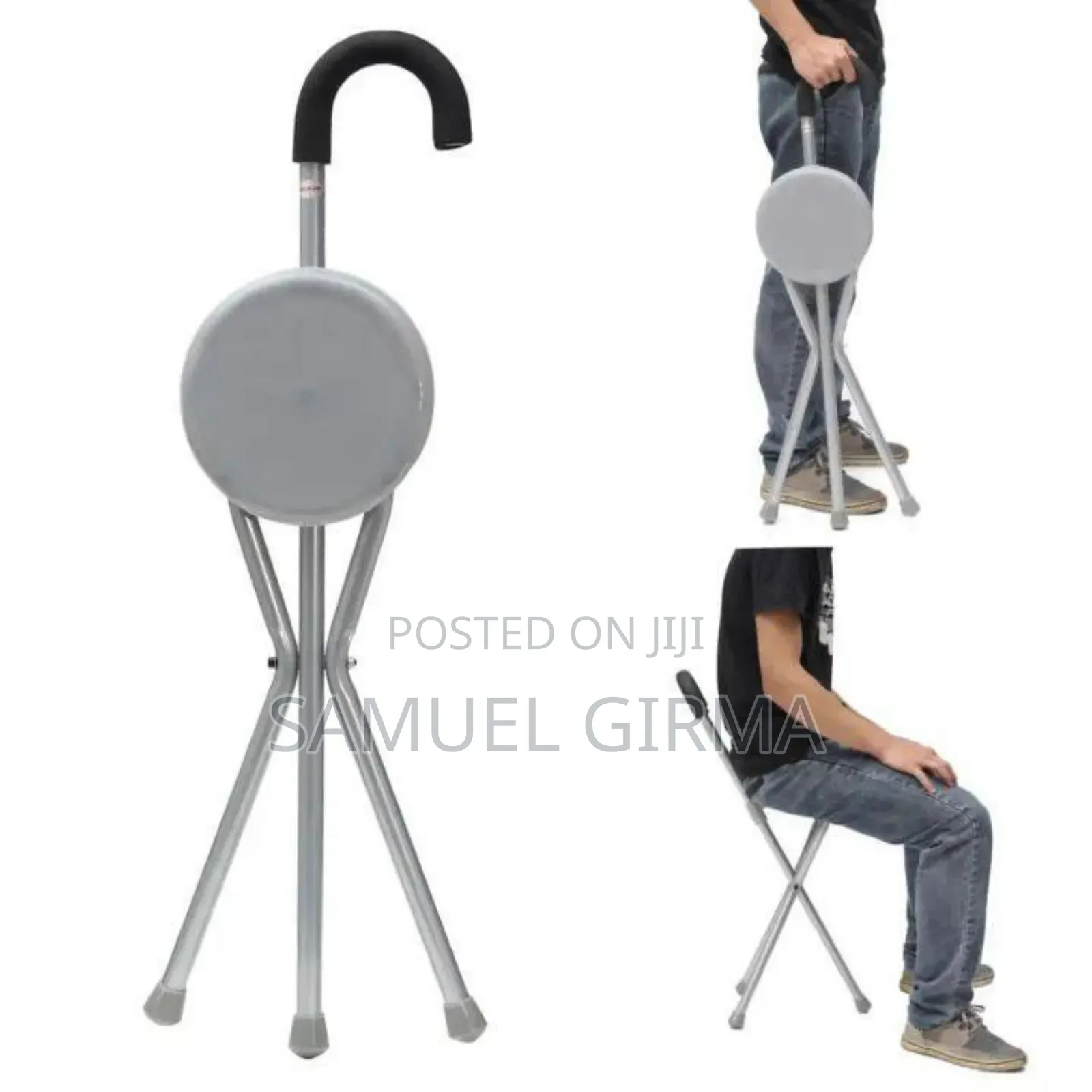 Foldable 3 Legged Walking Stick