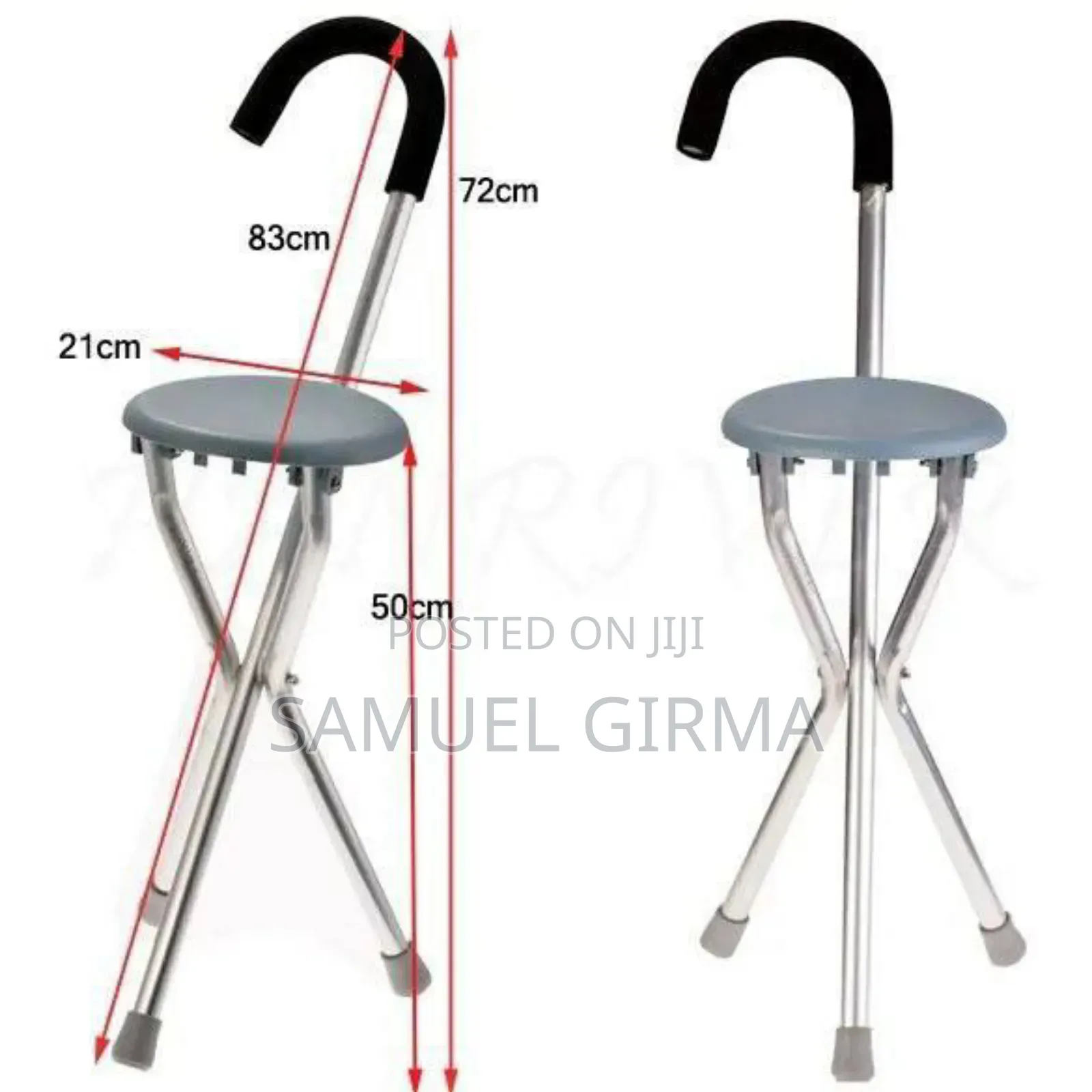 Foldable 3 Legged Walking Stick