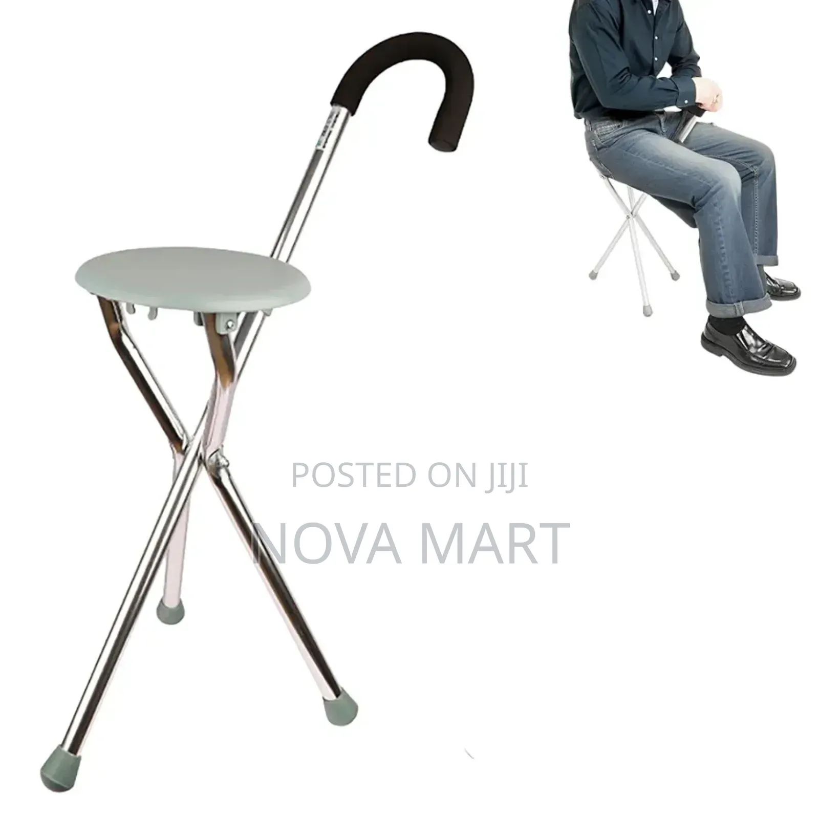 Foldable 3 Legged Walking Stick