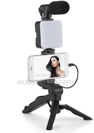 Photo - Video-Making Kit Tripod Video Kit Led Light Microphone Tripod