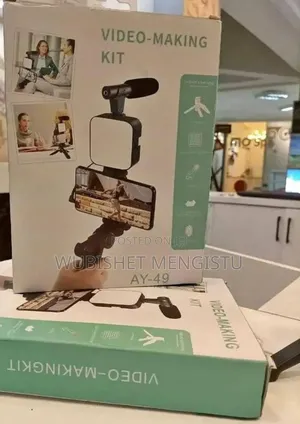 Video-Making Kit Tripod Video Kit Led Light Microphone Tripod