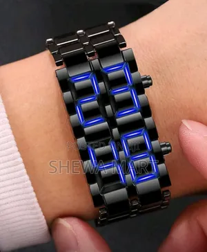 Photo - Fashionable New Business Men's Stainless Steel Band Led Electronic Wat