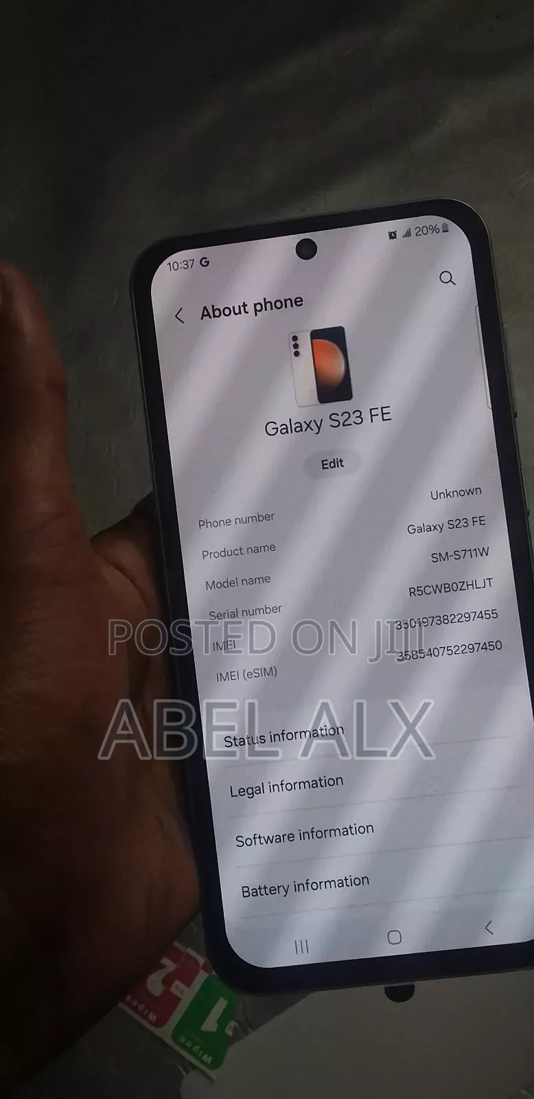 New Samsung Galaxy S23 FE 128 GB White