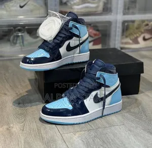 Photo - Air #Jordan 1 Retro High Og “#Blue_chill” #High Shoes for Men's