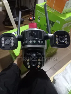 Solar 4g Security Camera Triple Lens