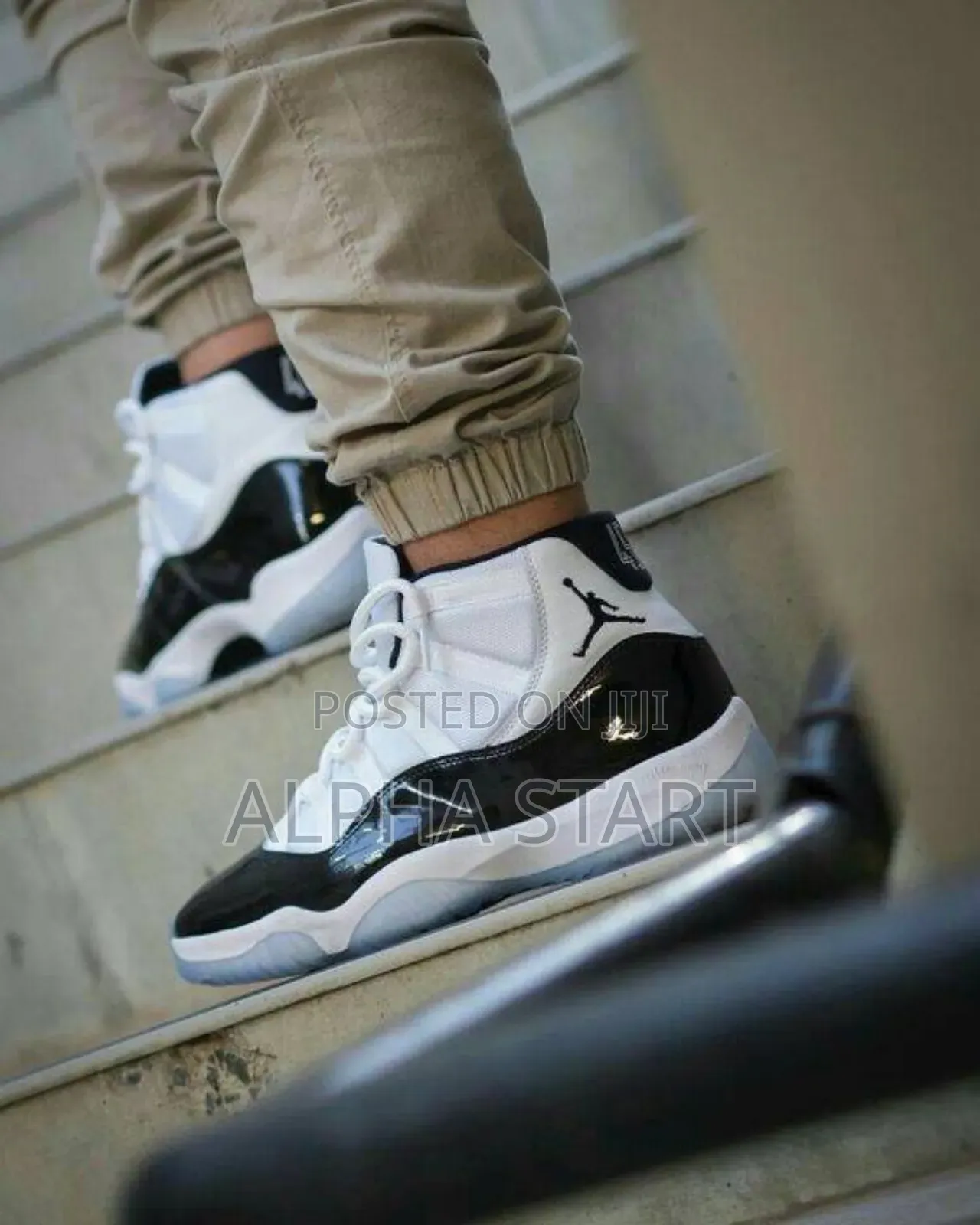 Air #Jordan 11retro #Concord “Black White” #High Shoes For Men's
