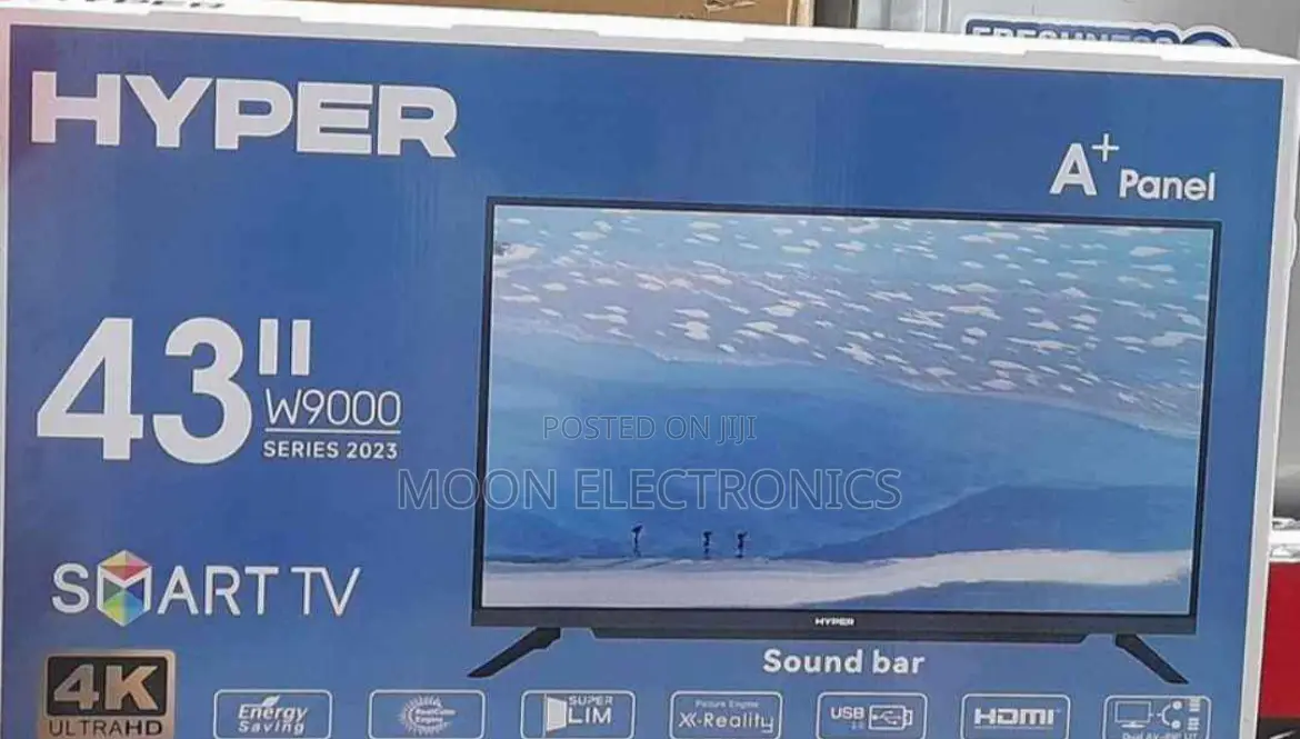  Hyper 43” Smart Android Tv – Clear, Smart Stylish!