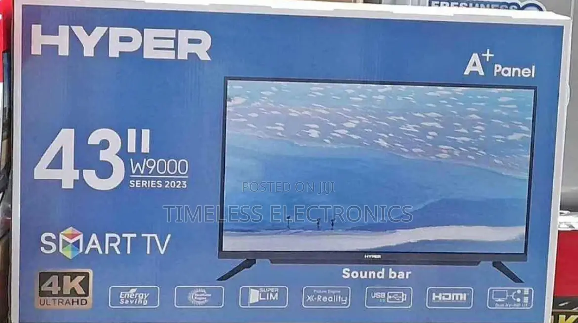  Hyper 43” Smart Android Tv – Clear, Smart Stylish!