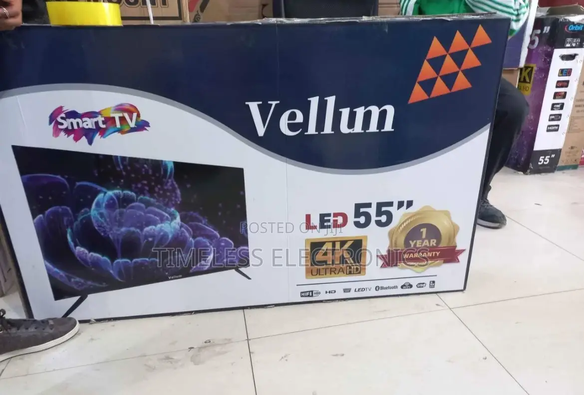  Vellum 55” Smart Android Tv – Big Screen, Smart Entertainment!