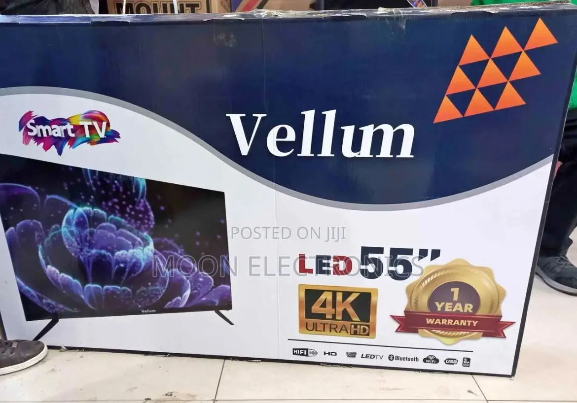 Vellum 55” Smart Android Tv – Big Screen, Smart Entertainment!