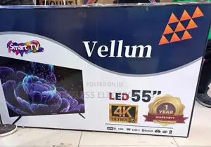  Vellum 55” Smart Android Tv – Big Screen, Smart Entertainment!