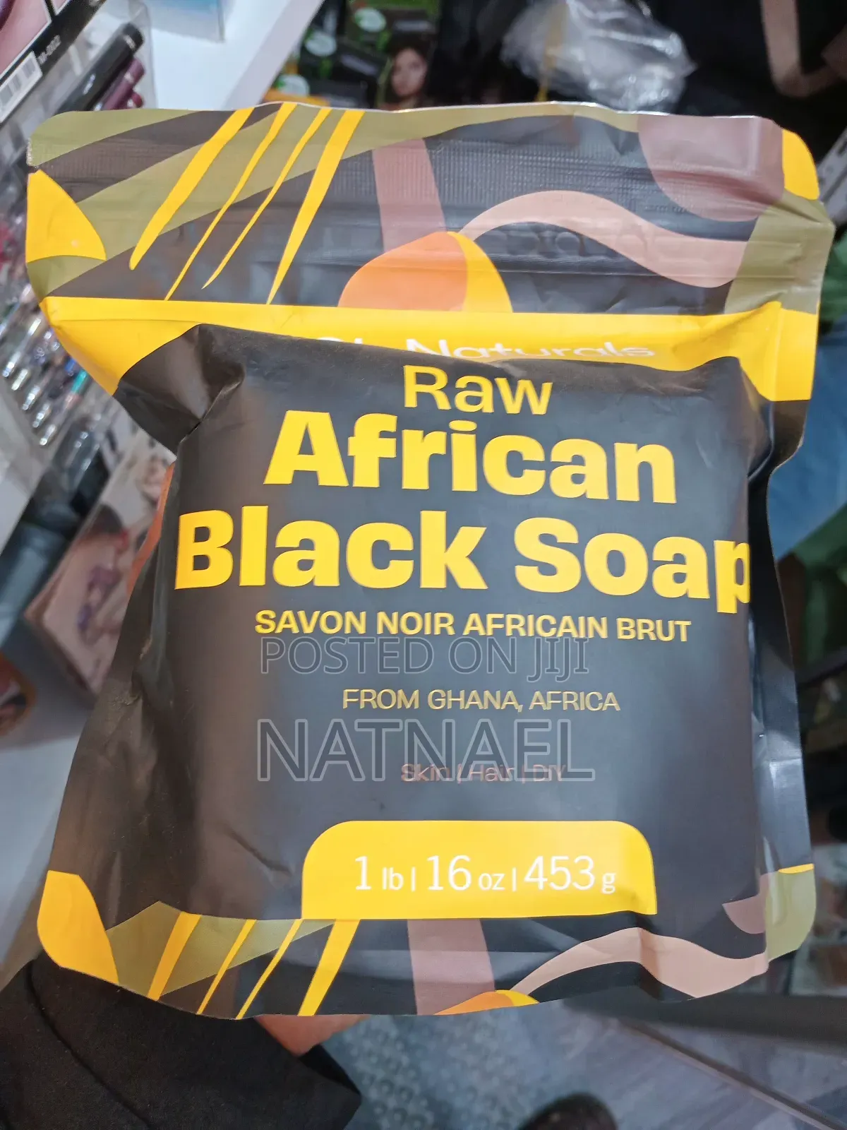 Raw African Black Soap