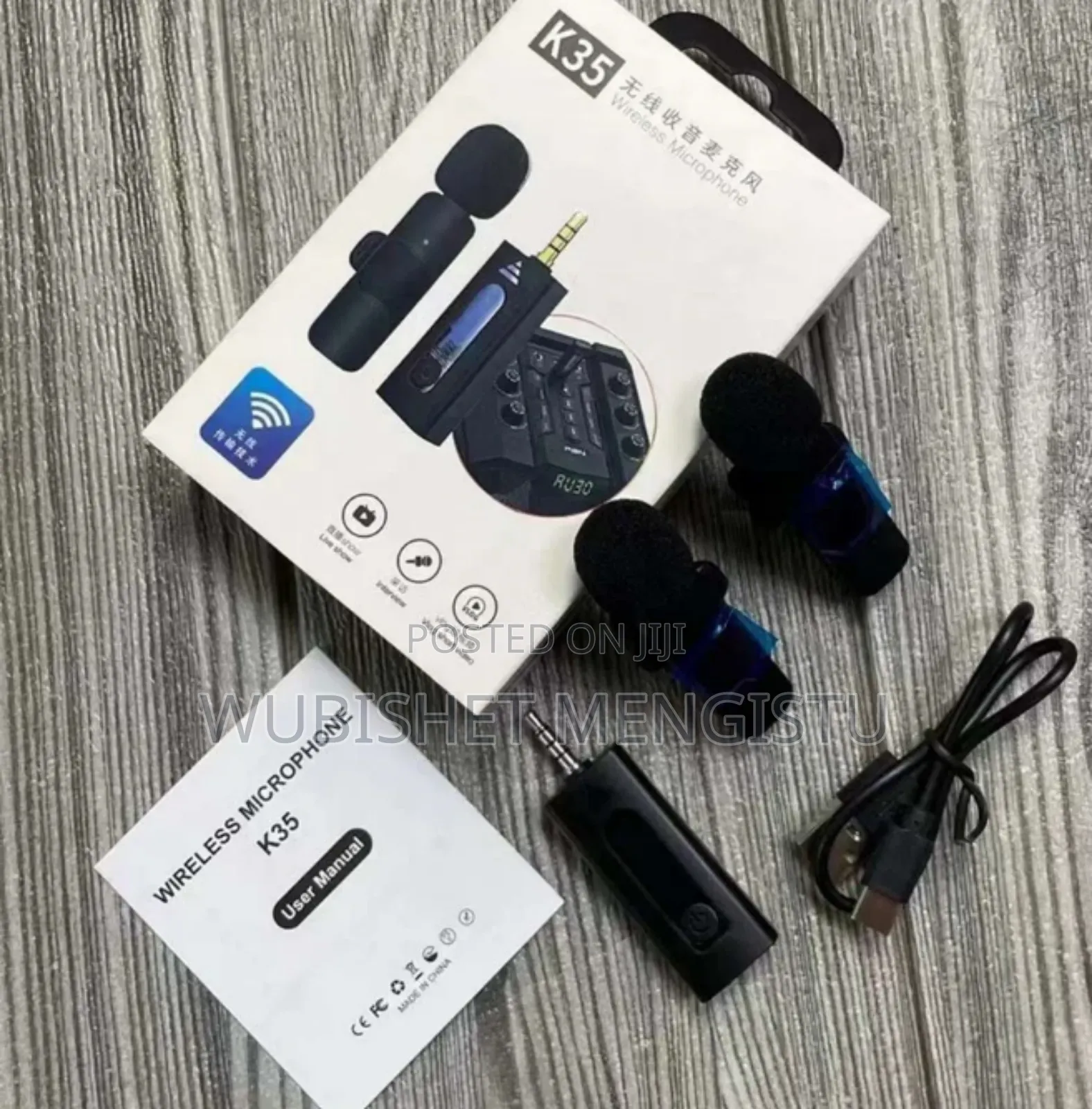  Wireless Microphone 3.5mm Jack Microphone Wireless Lavalier