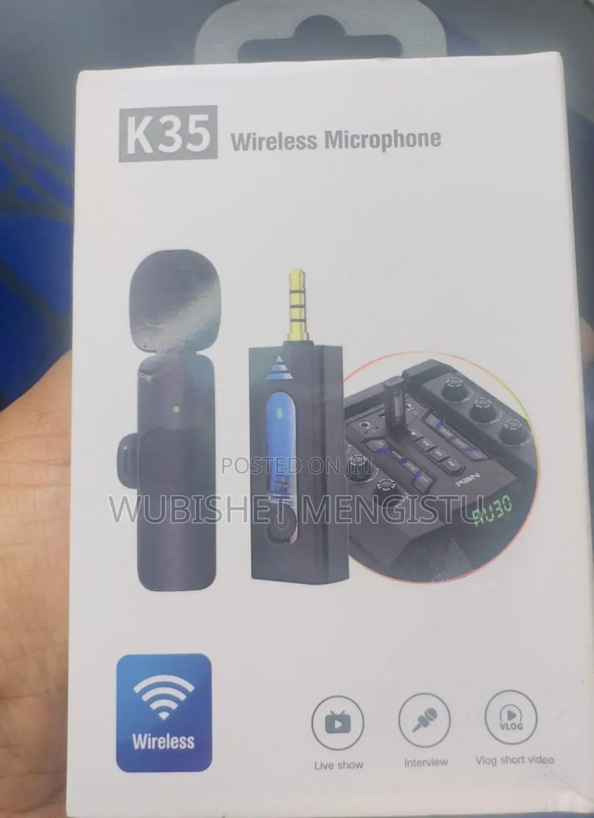  Wireless Microphone 3.5mm Jack Microphone Wireless Lavalier