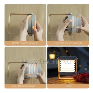 Modern Space-Saving Foldable Table Light, Elegant Usb Night Lamp