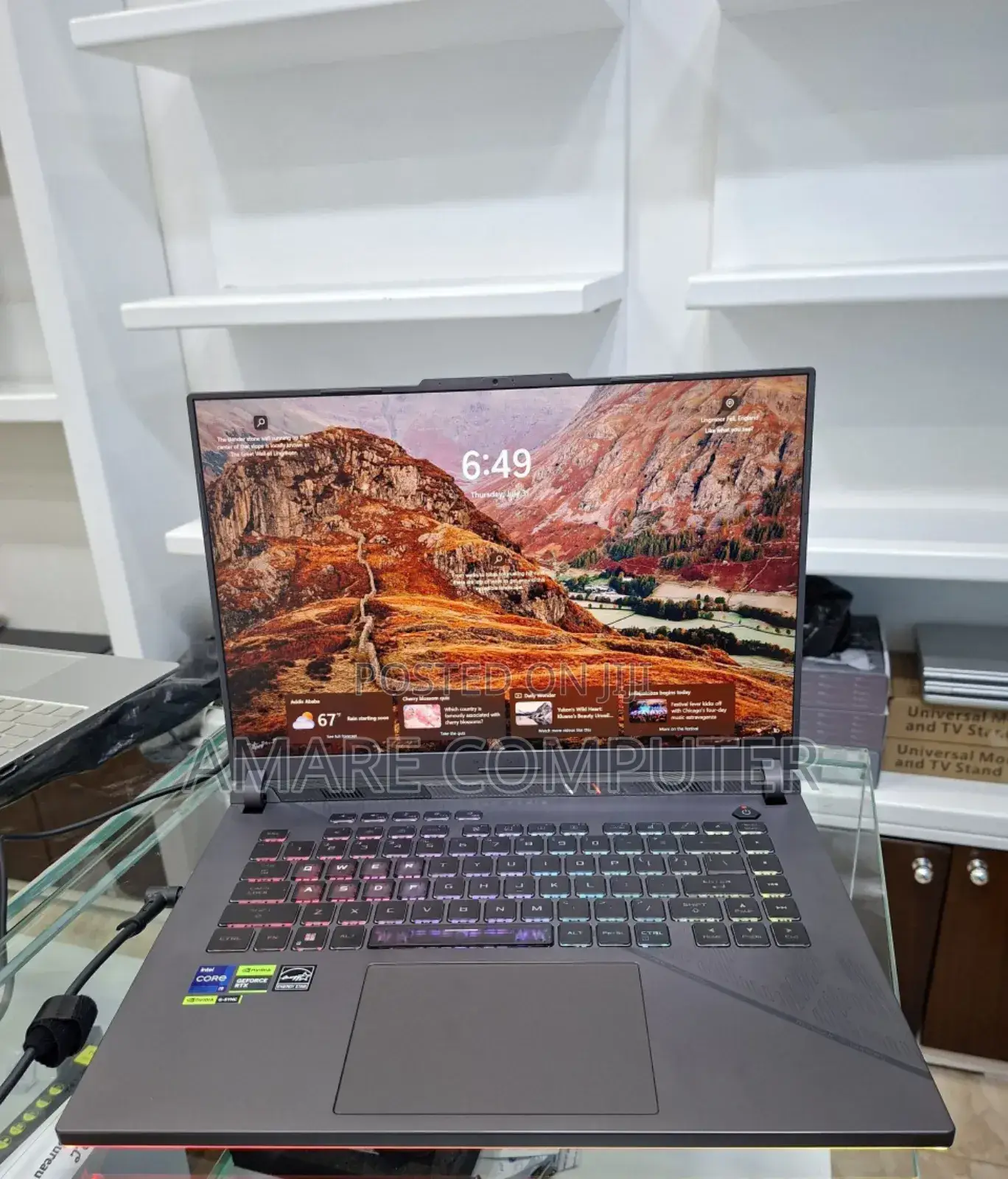 New Laptop Asus ROG Strix G16 G614 32GB Intel Core I9 SSD 1T