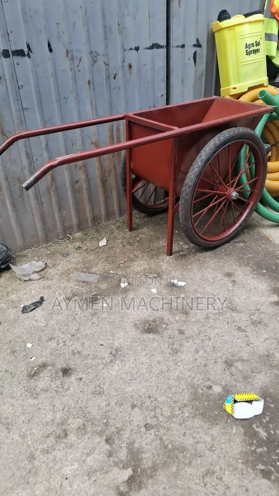 ኮንስትራክሽን ጋሪ Hand Trolley Hand Trucks Wheelbarrow