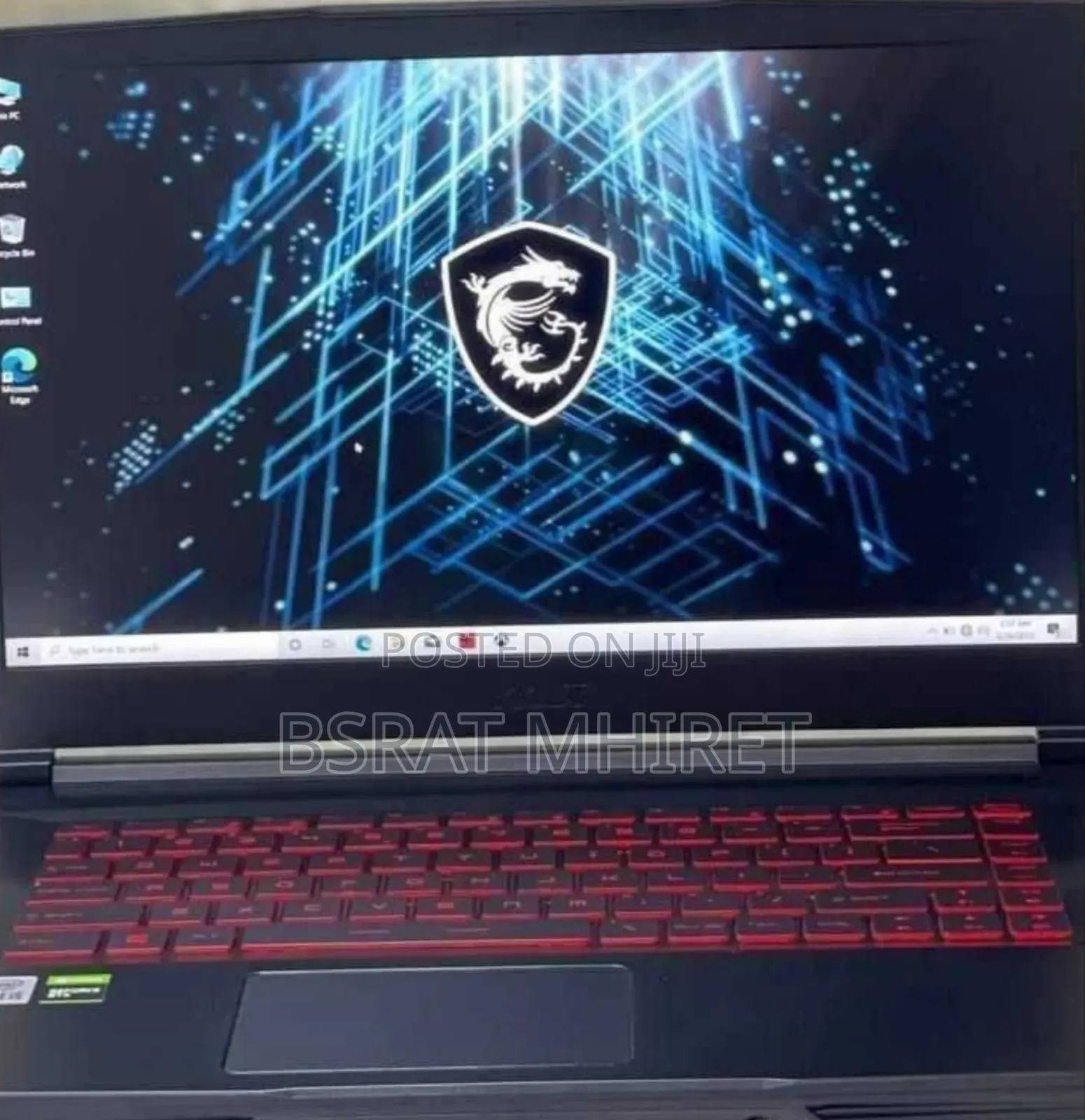 New Laptop MSI GF63 8GB Intel Core I5 SSD 256GB