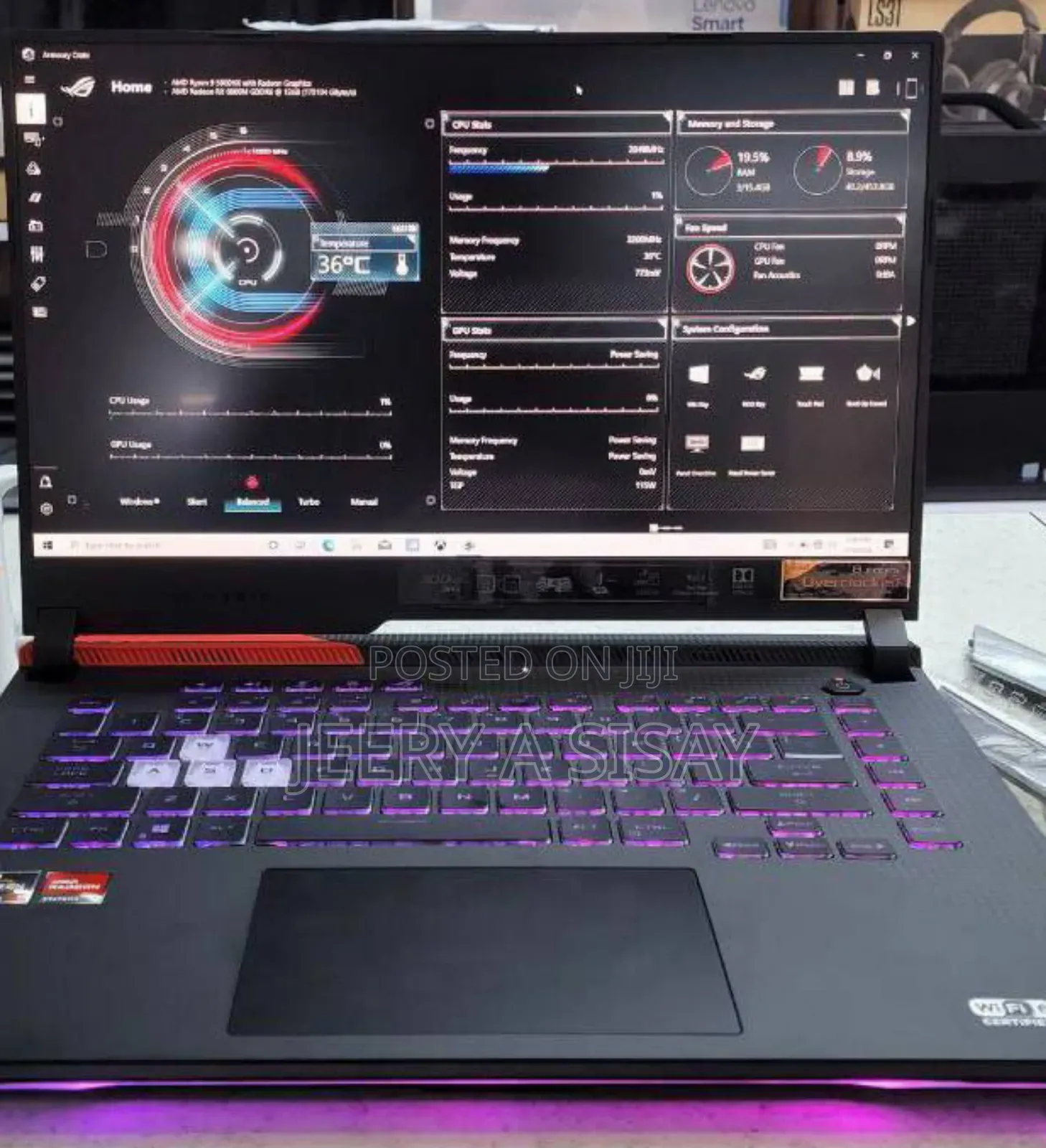 New Laptop Asus ROG Strix G16 G614 16GB AMD Ryzen 9 SSD 1T