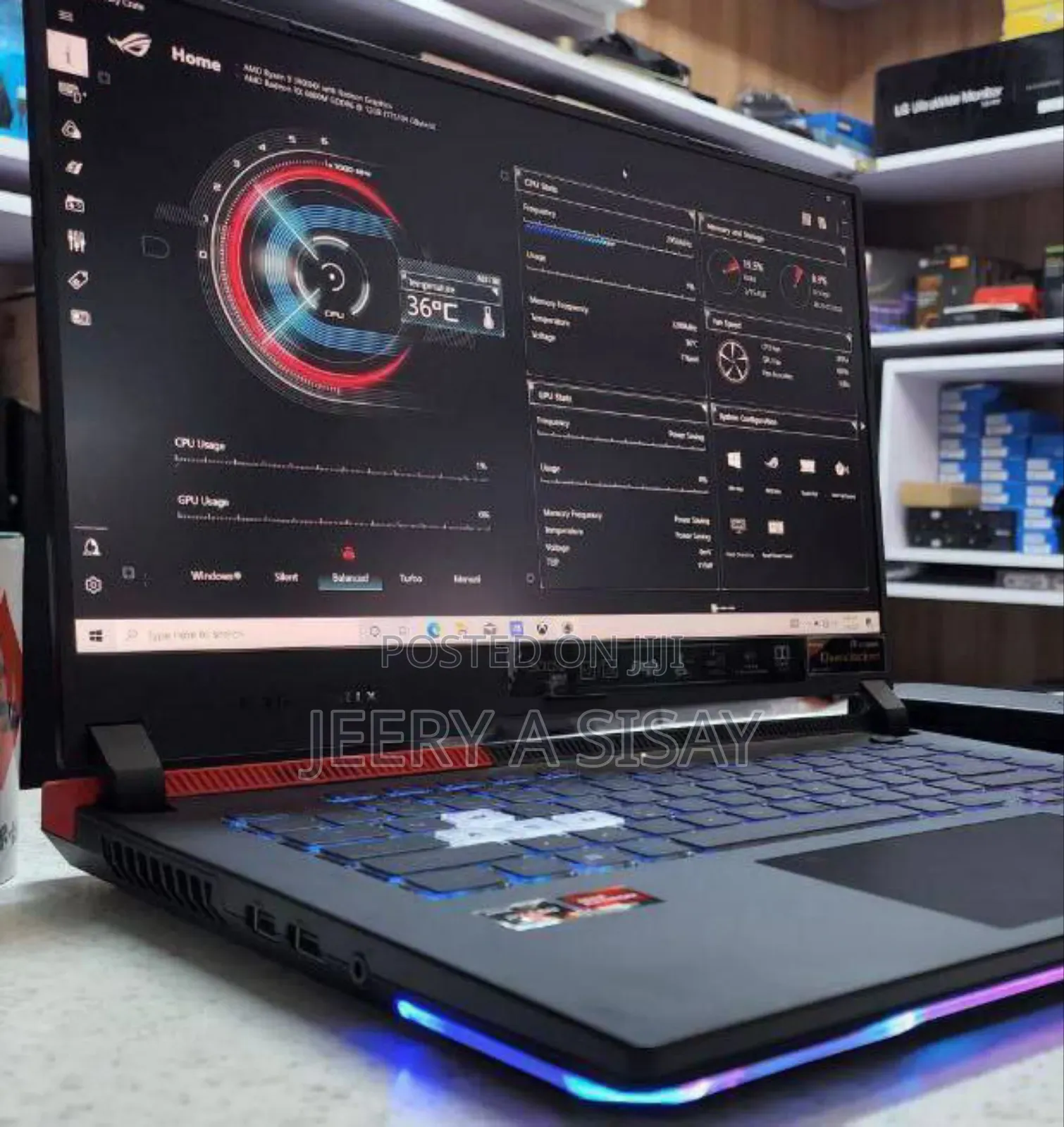 New Laptop Asus ROG Strix G16 G614 16GB AMD Ryzen 9 SSD 1T