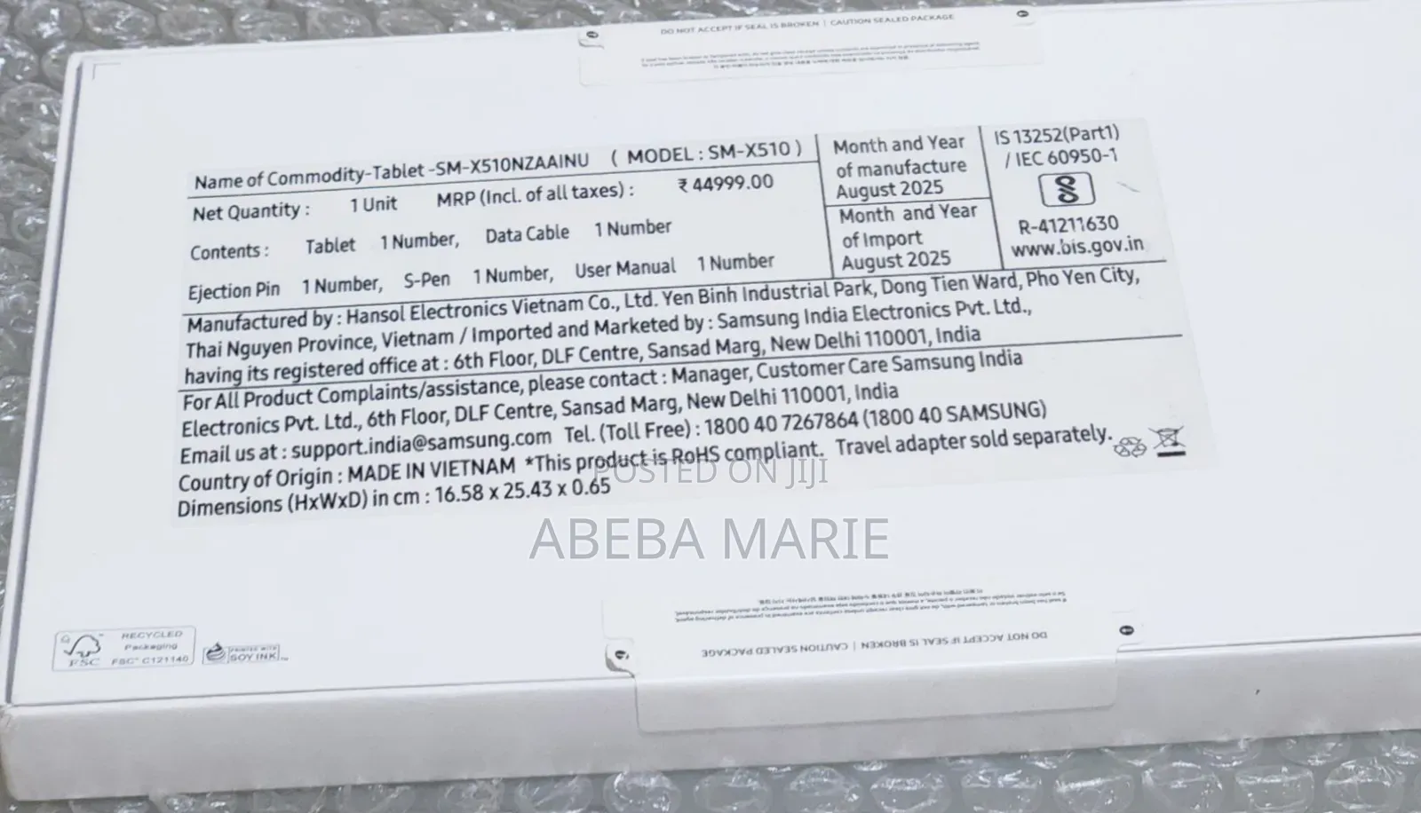 New Samsung Galaxy Tab S9 FE 128 GB