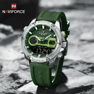 Photo - Naviforce Dual Mastery Men Quartz Watch Rectangle Wristwatch