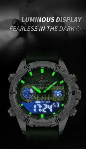 Naviforce Watch for Men Casual Sports Waterproof Wristwatch Digital