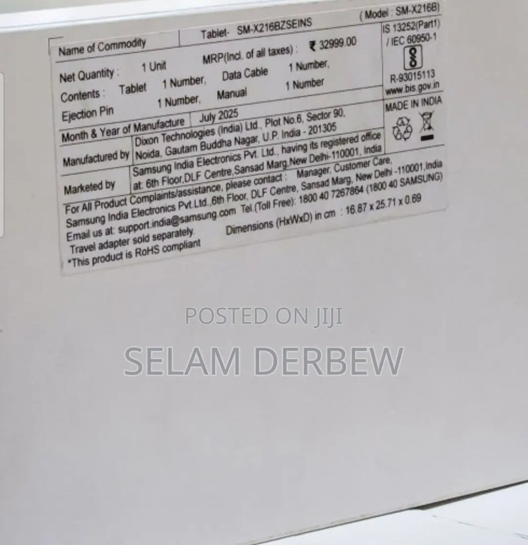 New Samsung Galaxy Tab A9+ 128 GB