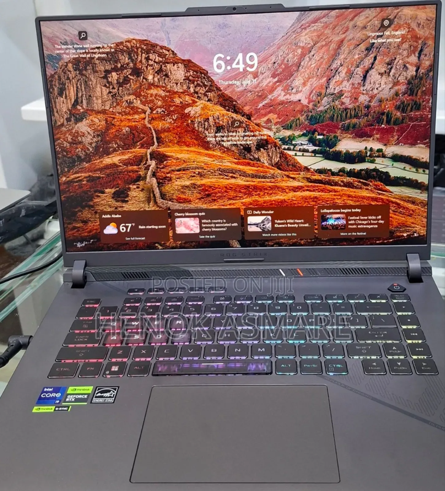 New Laptop Asus ROG Strix G16 G614 32GB Intel Core I9 SSD 1T