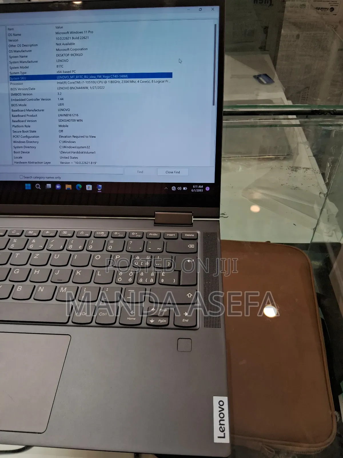 New Laptop Lenovo Yoga C740 16GB Intel Core I7 SSD 512GB