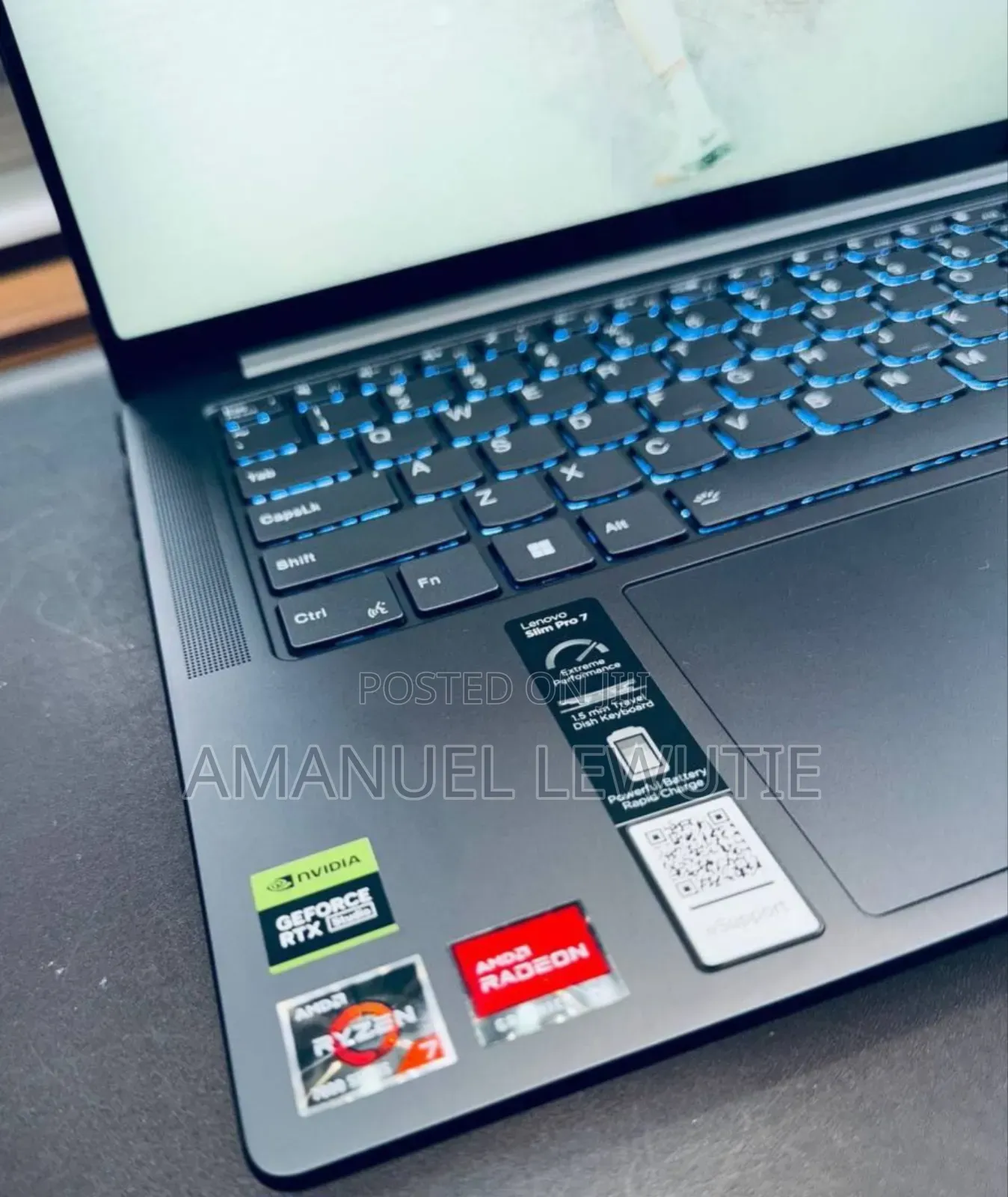New Laptop Lenovo 16GB AMD Ryzen 7 SSD 1T