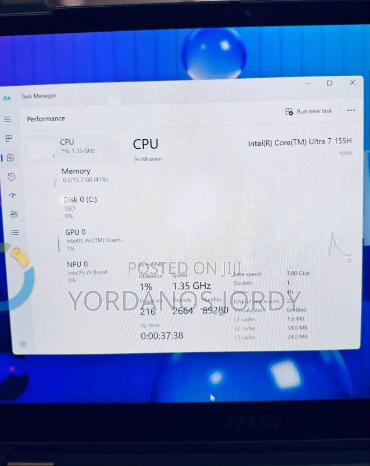 New Laptop MSI Summit E13 Flip Evo 16GB Intel Core Ultra 7 SSD 1T