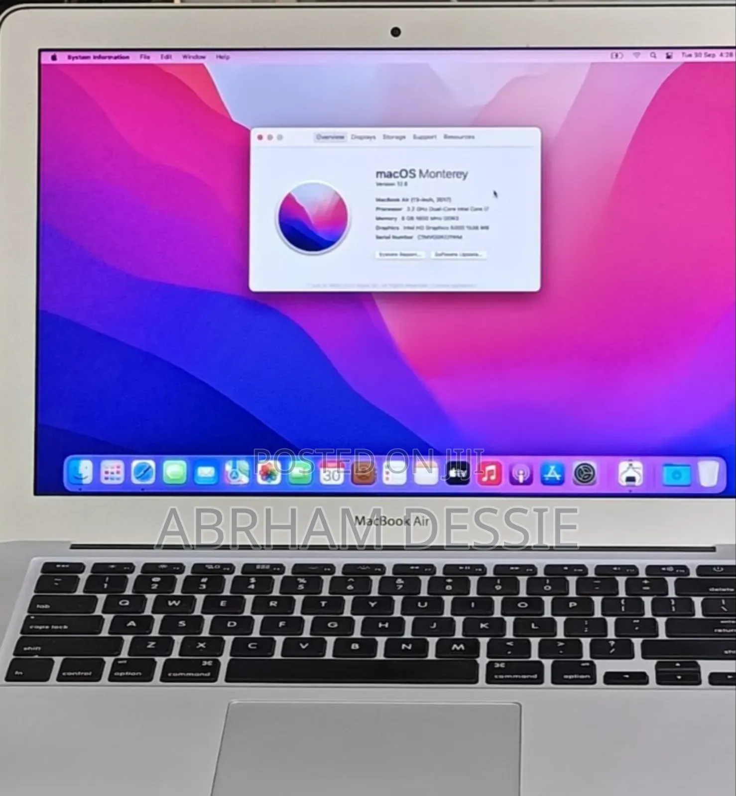 New Laptop Apple MacBook Air 2017 8GB Intel Core I7 SSD 512GB