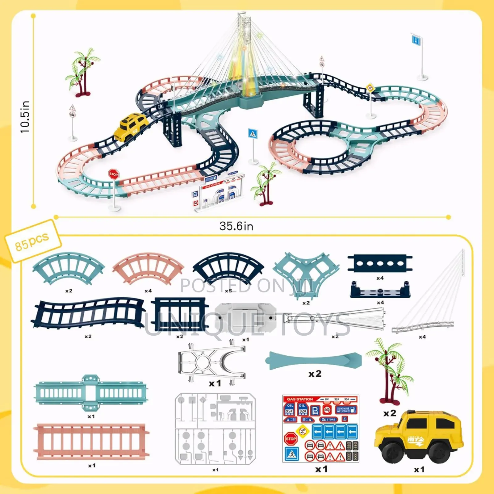 Cities Track Diy Construction Set – 87 PCS