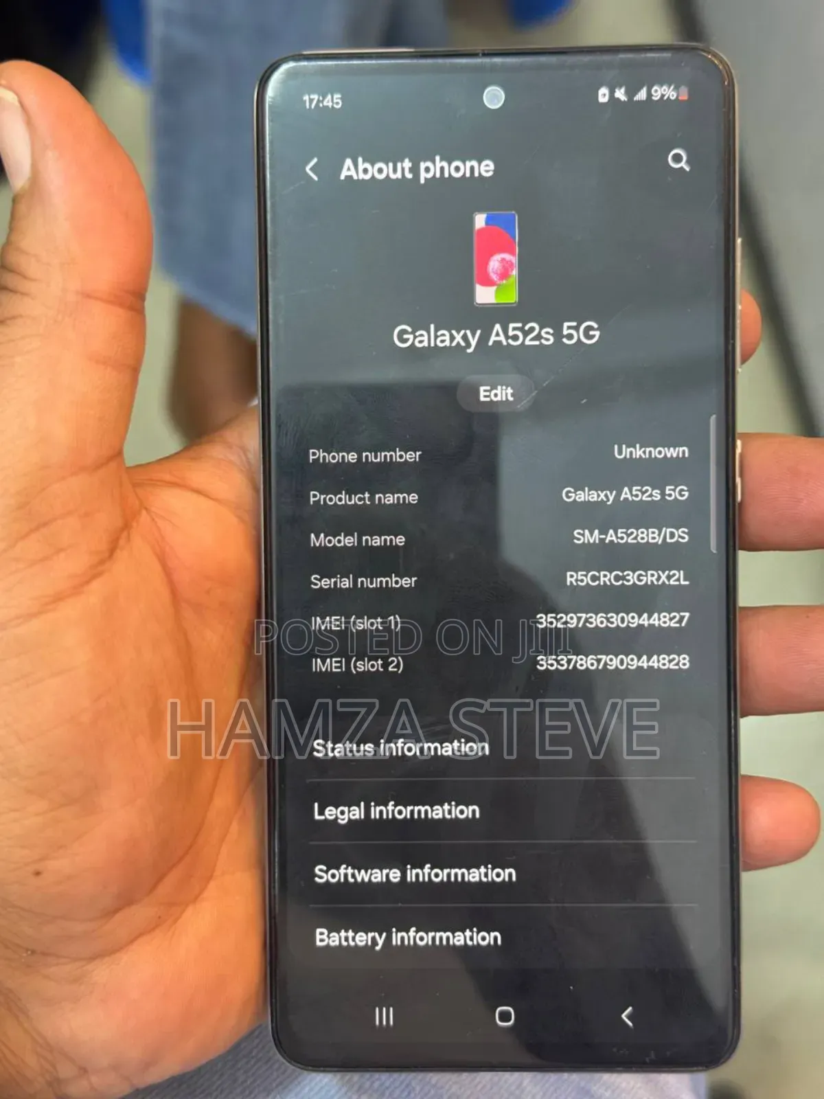 Samsung Galaxy A52s 5G 128 GB White