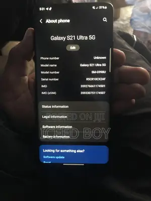 New Samsung Galaxy S21 Ultra 5G 128 GB Black