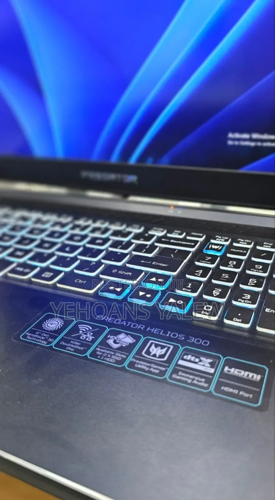 New Laptop Acer Predator Helios 300 16GB Intel Core I7 SSD 1T