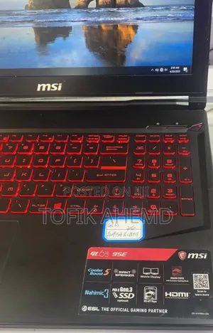 New Laptop MSI MSI Sword 17 16GB Intel Core I7 SSD 512GB