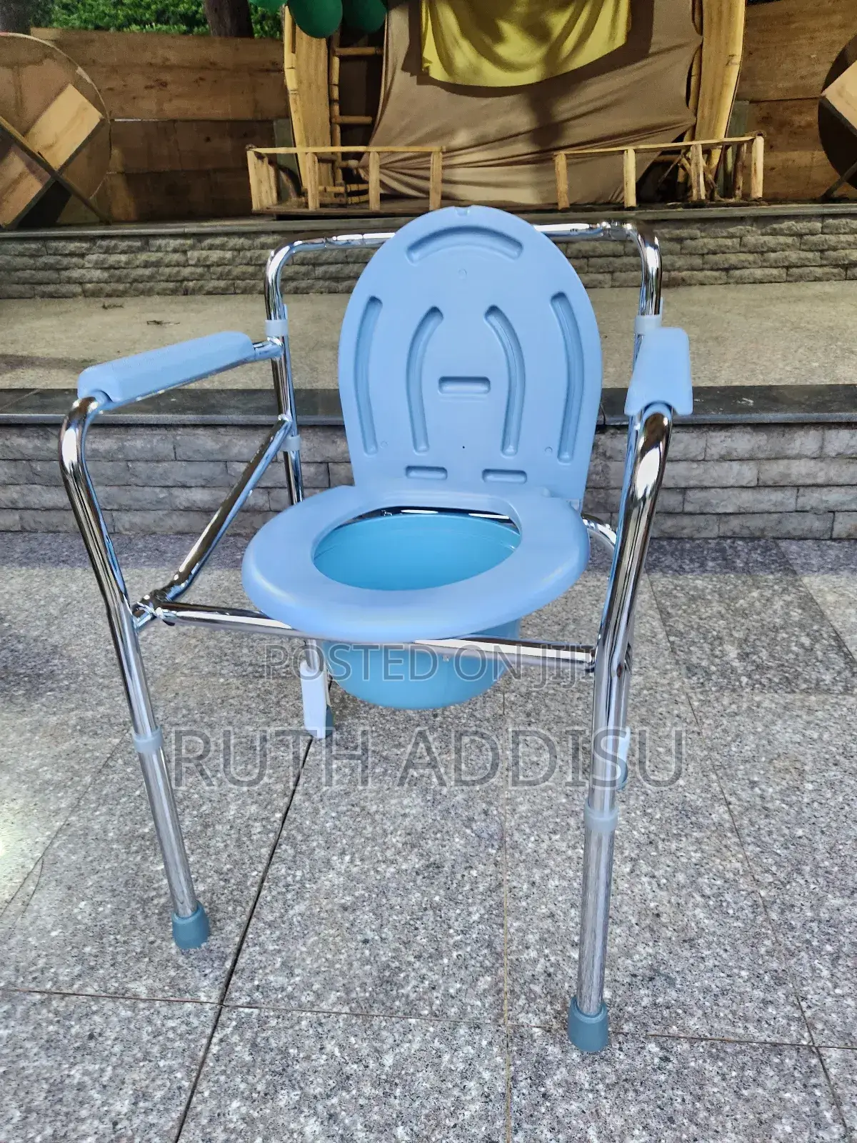 Black Seat Medical Commode Chair丸及poty Chair Almunium Commode Chair