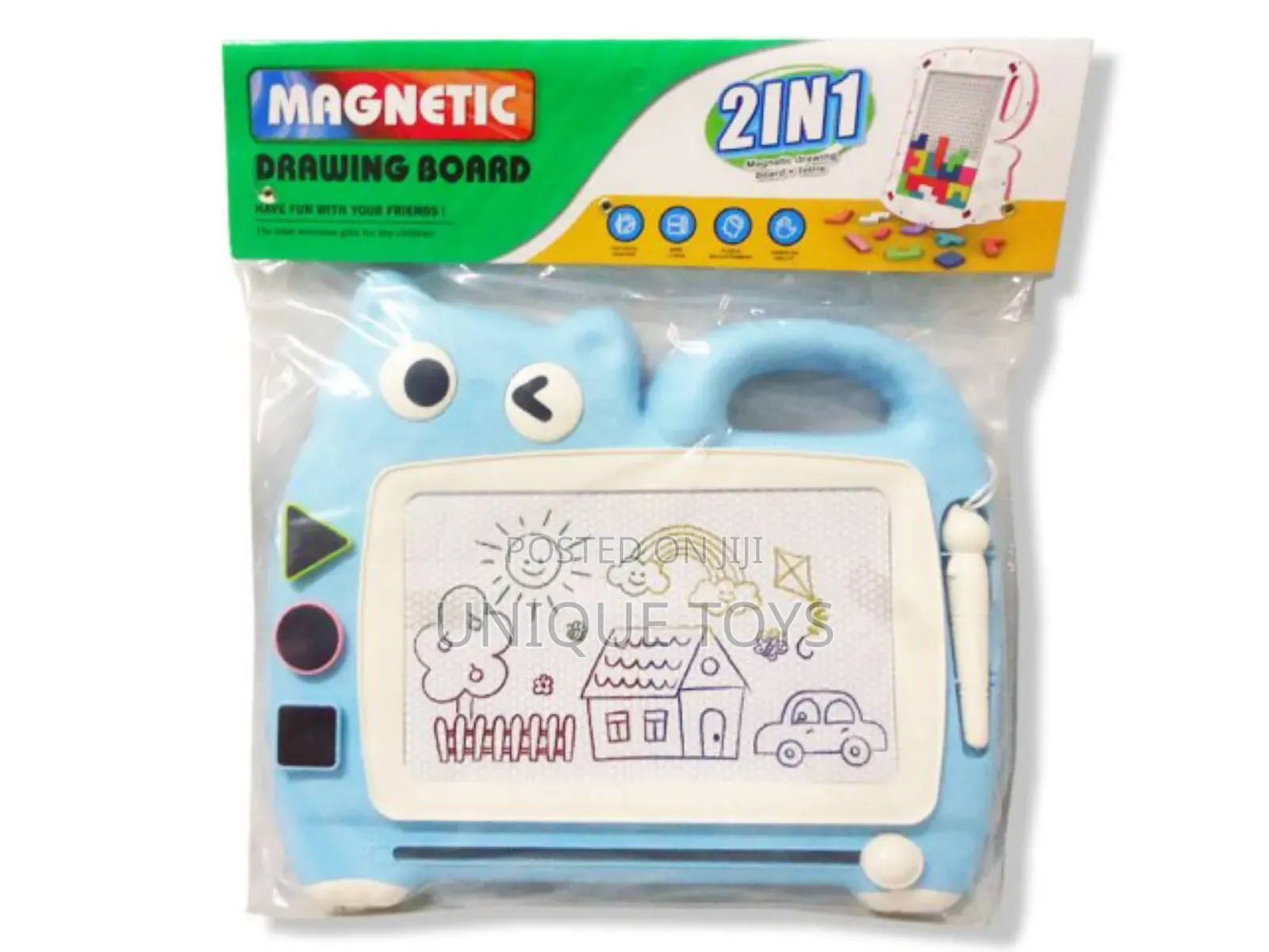 2-in-1 Magnetic Drawing Board Mosaic Puzzle Set