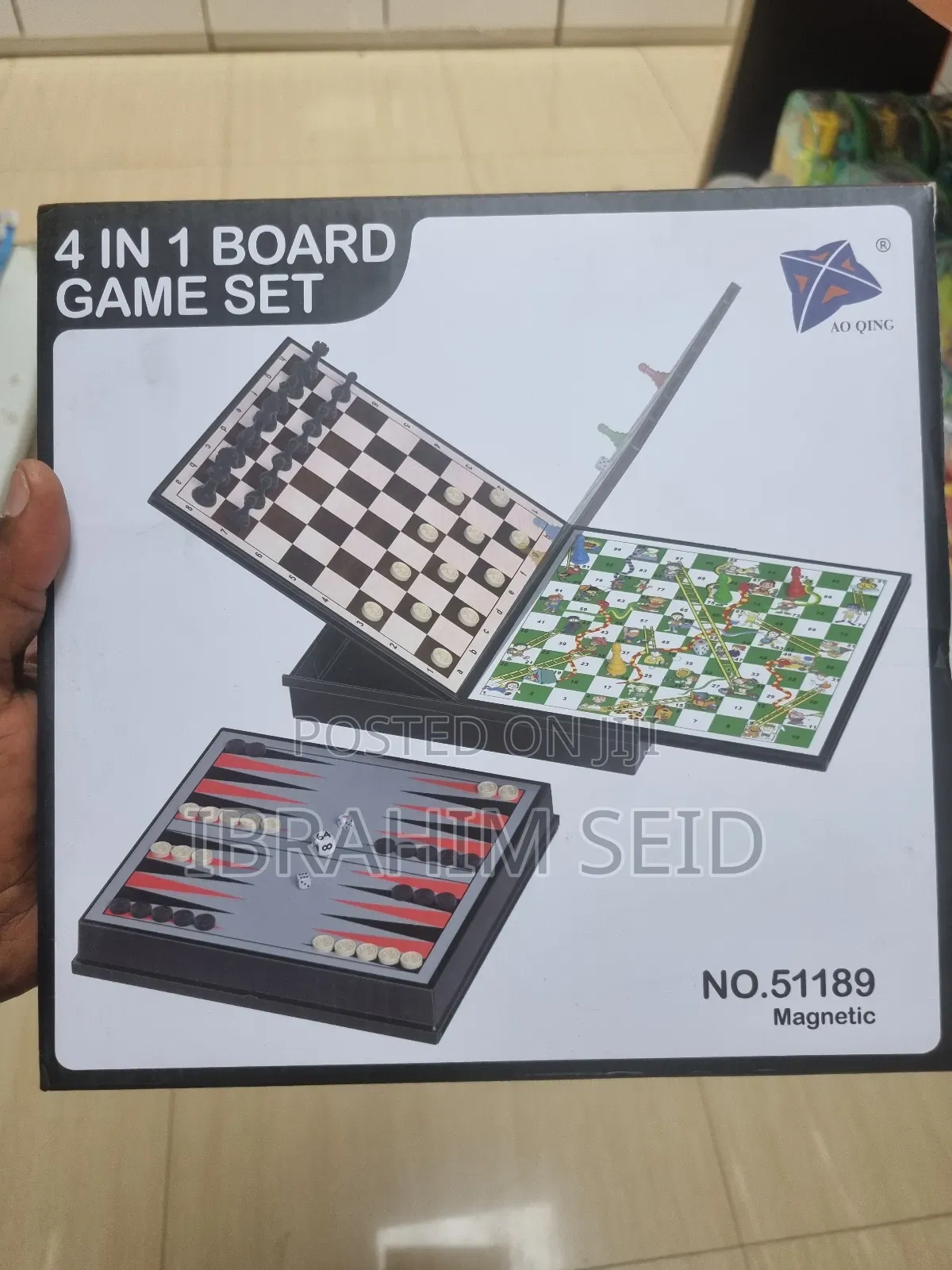 4 in 1 Board Game Set" by Ao Qing, Which Is Magnetic