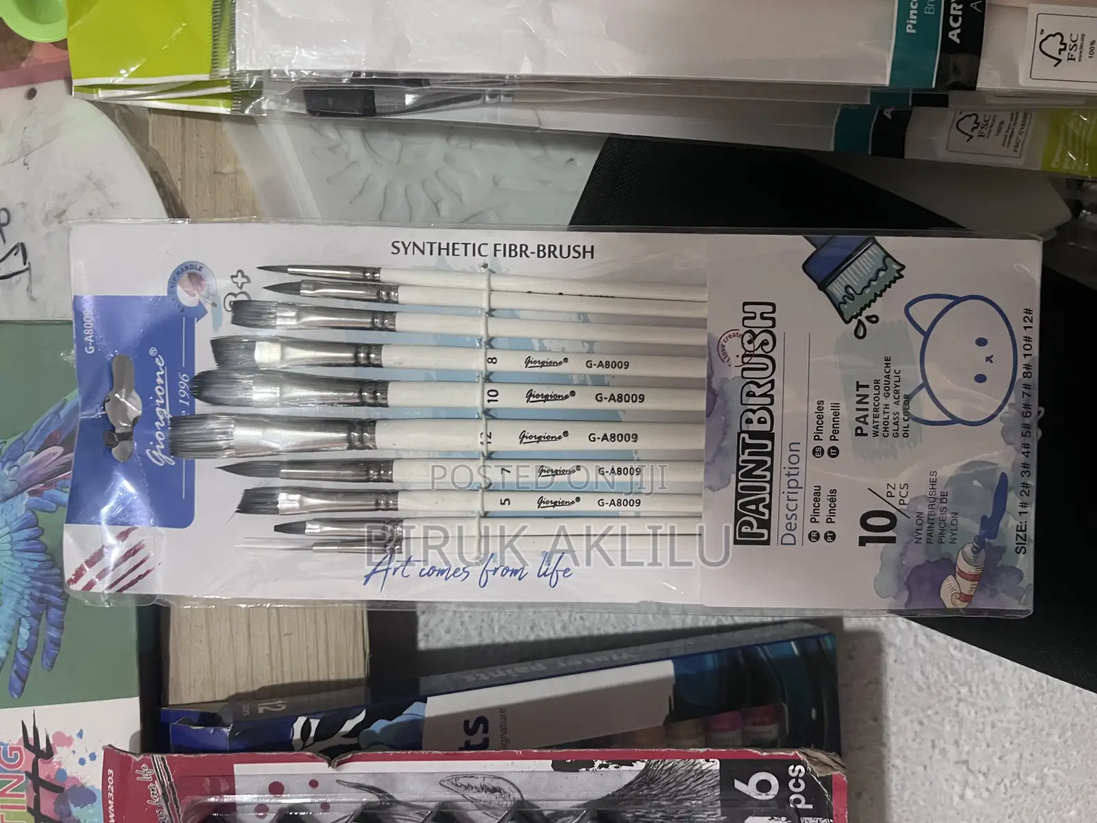 Giorgione Synthetic Paint Brush Set – 10 PCS